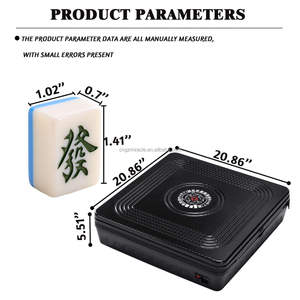 Mini <b>Foldable</b> Portable Automatic Mahjong <b>Table</b> Machine Auto Shuffling Game Stainless Steel ABS 2-4 Players MRK-AQ010 Modern Mahj - Product Image 1