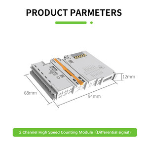 Module IO de comptage haute vitesse à 2 canaux PLC, système de bus distribué IP20, prend en charge 2 modules - Product Image 3