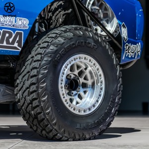 Jantes en alliage forgé DW 17x9 18 19 20 pouces True Beadlock finition argent brillant, jantes tout-terrain style KMC pour <span class=keywords><strong>Ford</strong></span> <span class=keywords><strong>Ranger</strong></span> Toyota Tacoma - Product Image 4