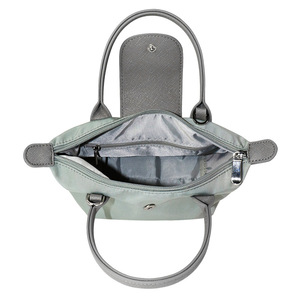 Bolso de Mano Vintage para Mujer, de Nailon y Cuero PU, con Cierre de Cremallera, Diseño Personalizado, Forma de Marco, de un Solo Hombro, Ecológico - Product Image 6