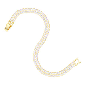 Elegant Zirconium Bracelet <b>Copper</b> Alloy Channel Setting Party Fashion <b>Bangle</b> - Product Image 5