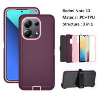 Coque de téléphone robuste antichoc 3 en 1 pour Redmi Note 15pro 15C 14C Armor Defender pour Xiaomi Poco C71 C81X 4G