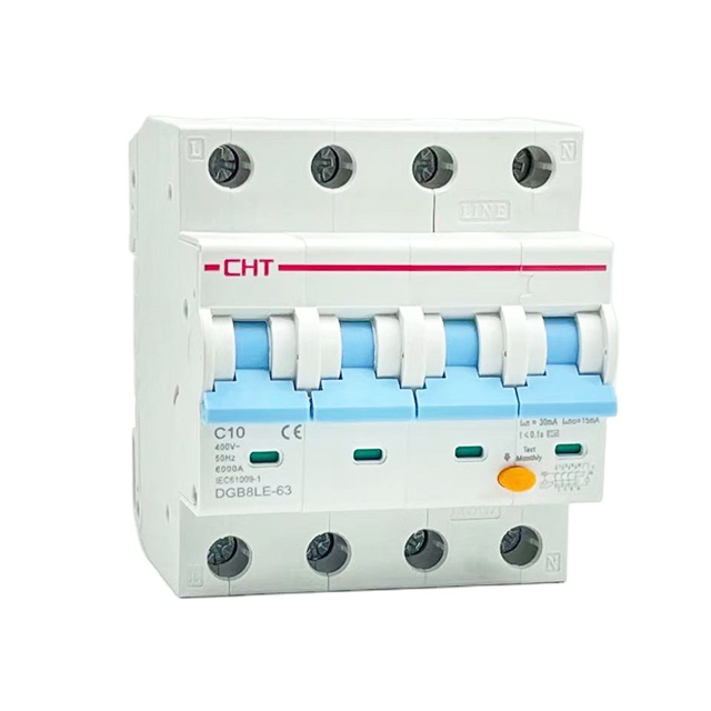 SAA CE certified four module 4P RCBO for Australia market