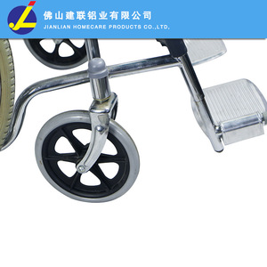 Fauteuil roulant manuel Jianlian pliable avec frein en U pour personnes âgées et handicapées - Product Image 3