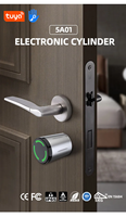 Serrure de cylindre intelligente Euro étanche IP65 avec carte RFID NFC Tuya Ttlock – Remplace les serrures de cylindre numériques intelligentes de tailles variées