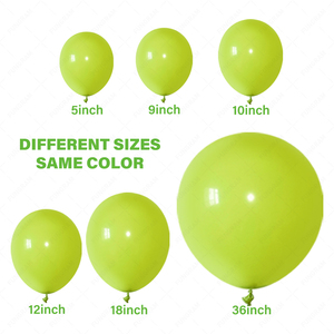 Wholesale 5 10 12 <strong>18</strong> 36 <strong>Inch</strong> Thick Durable Eco-Friendly Green Round <strong>Latex</strong> <strong>Balloons</strong> with Retro Colors for Party Decorations - Product Image 5