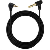 Câble audio stéréo PVC à angle droit de 1,8 m, 1/8 1/4, 3,5 mm TRS 6,35 mm, conducteur en cuivre pour ordinateur, téléphones mobiles, projecteur, haut-parleur