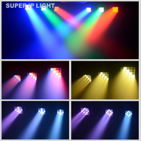 Projecteur de scène à tête mobile double face 500W, 25 LED RGBW 4-en-1 de 15W, DMX512 RDM, Stroboscope pour spectacle de bar