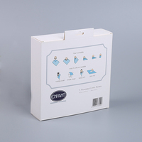 Boîte en papier édredon imprimé personnalisé, couverture en mousseline pour nouveau-né, écologique, emballage
