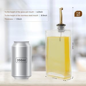 Cristal Blanc Matériel Sauce <span class=keywords><strong>Bouteille</strong></span> <span class=keywords><strong>D</strong></span>'<span class=keywords><strong>huile</strong></span> 350ML 500ML Cuisine Assaisonnement <span class=keywords><strong>Huile</strong></span> Matériel Distributeur Verre Contrôle <span class=keywords><strong>D</strong></span>'<span class=keywords><strong>huile</strong></span> <span class=keywords><strong>Bec</strong></span> <span class=keywords><strong>Bouteille</strong></span> - Product Image 4