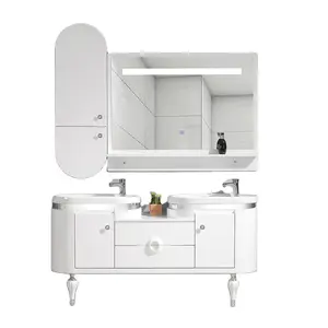 Factory directly Middle East style hot sale 120mm Floor mounting design vanity modern bathroom cabinet