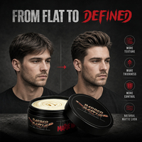 BARBERPASSION Marca Privada - Arcilla Capilar Suavizante Sin Residuos y Sin Brillo para Texturizar el Cabello, Productos de Peinado para Hombres
