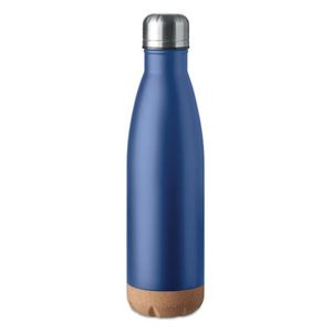 Bouteille isotherme en acier inoxydable personnalisable avec logo, double paroi sous vide, base en liège, portable, pour activités de plein air, sport, fitness, bureau, cadeau - Product Image 3