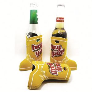 New Fashion Boot Shaped <b>Bottle</b> Cooler Sleeve Custom Can Cooler Can Coolie - Product Image 1