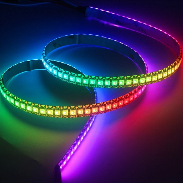 WS2812 Smart Pixel LED Strip Light RGB 60Leds/m Addressable Flexible Magic Strip Lights Fullcolor 5v 12v Waterproof SK6812 IC