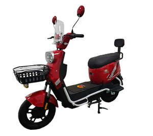 Bicicleta Eléctrica Urbana de 10 Pulgadas, Verde, con Motor en la Rueda Trasera, Suspensión Delantera, Cuadro de Acero, Faro y Canasta - Product Image 6