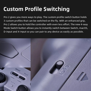 จอยสติ๊กไร้สาย8bitdo Pro 2คอนโทรลเลอร์ BT สำหรับ Nintendo SWITCH PC <span class=keywords><strong>MacOS</strong></span> Android & Steam เข้ากันได้กับ nintend SWITCH - Product Image 3