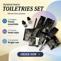 Fournitures hôtelières pour restaurants, ensemble d'articles de toilette jetables pour hôtel, accessoires d'hôtel, trousse de voyage portable, articles de toilette de haute qualité pour chambre d'hôtel