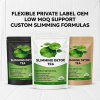 Thé Détox Minceur OEM Marque Privée, Sachet de Thé Herbal pour Perte de Poids, Élimination de l'Humidité, Thé Noir pour un Ventre Plat Rapide, Idéal pour Salons de Beauté