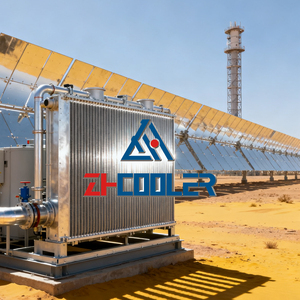 Radiatore raffreddato ad aria <span class=keywords><strong>a</strong></span> pinna di piastra in alluminio per la generazione di energia, apparecchiature di dissipazione del calore ad alta efficienza di livello industriale - Product Image 1