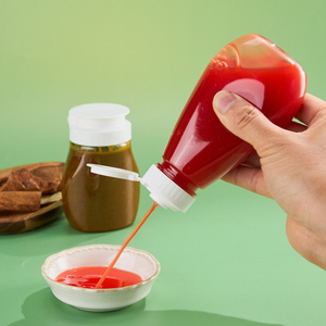 Bouteille souple en plastique vide de 180 ml, 250 ml, 350 ml avec bouchon à clapet pour <span class=keywords><strong>ketchup</strong></span>, mayonnaise, sauce chili, sauce tomate, sauce salade, sauce piquante, confiture - Product Image 3