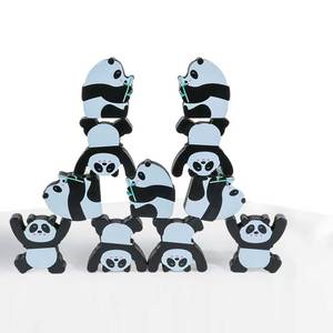 Vendita calda <span class=keywords><strong>giochi</strong></span> creativi simpatico Panda Balance Puzzle giocattoli educativi in legno Building Blocks per bambini - Product Image 1