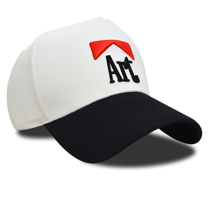 หมวกกีฬาหมวกเบสบอลผ้าฝ้าย5แผงรูปมงกุฎสูงโลโก้ปักลาย3D แบบกำหนดเอง - Product Image 4