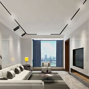 Système d'éclairage sur rail magnétique LED COB L20mm à montage en surface/suspension/encastré DC48V linéaire ultra-fin CRI90 24/36 - Product Image 6