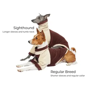 Ropa de perro de lujo francesa de diseñador OEM ODM abrigo de lana de <span class=keywords><strong>galgo</strong></span> personalizado para todas las razas 4 Patas al aire libre mangas cuello para el verano - Product Image 3