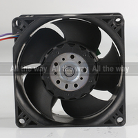 Ventilateur de refroidissement axial à grand volume d'air 8214 J/2H4P, 5V 12V 48V DC 24V 1.55A 37W AC EC 8038 80X80X38MM 8CM, PWM, quatre fils