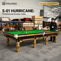 STELLARWAY Mesas de Snooker Calefactadas de 12 pies al por Mayor, Mesas de Billar Profesionales de Pizarra para Negocios Comerciales y Clubes