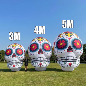 Decoración Inflable de Calavera Monstruosa de Halloween con Impresión UV, Ventilador Incorporado y Luces LED, Espeluznante para Fiestas y Eventos Promocionales - Product Image 4