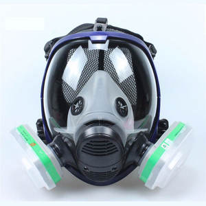GB2890 Masker Pelindung Wajah Masker <span class=keywords><strong>Respirator</strong></span> Masker <span class=keywords><strong>Gas</strong></span> Helm Kerja Pertanian Kimia Anti-racun - Product Image 3