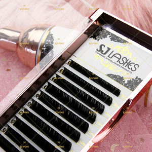 Pestañas Postizas Individuales con Logotipo Privado, Color Negro Mate, Extensión de Pestañas de Visón Sintético, Mega Volumen, Fácil de Aplicar, Libres de Crueldad Animal, Veganas, Cachemira PBT - Product Image 6