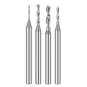 Foret en carbure monobloc haute efficacité à queue fixe D4, micro-forets hélicoïdaux de petit diamètre pour le perçage du cuivre et des alliages d'aluminium - Product Image 1