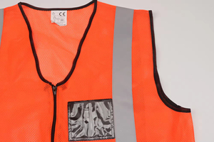<span class=keywords><strong>Gilet</strong></span> de sécurité réfléchissant extérieur <span class=keywords><strong>jaune</strong></span> fluorescent à LED haute visibilité direct d'usine avec poches - Product Image 5