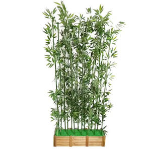 Mur végétal artificiel en bambou simulé, taille standard, technologie de flocage réaliste brevetée, haute simulation, décoration de mariage, intérieur - Product Image 3