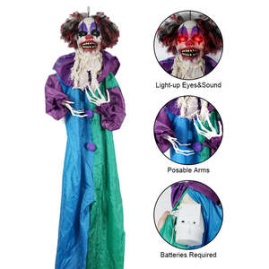 Shaking Clown Animated Halloween Prop Circo Carnaval Animatronic Haunted - Product Image 4