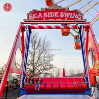 Équipement de parc d'attractions extérieur intéressant, manèges de fête foraine pour enfants, balançoires Happy Sky pour parcs à thème