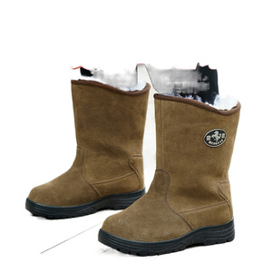 Bottes de neige Mengxiao avec doublure en laine, talon moyen, chaudes pour l'hiver, pour usage intérieur, pointures 36 à 46 - Product Image 1
