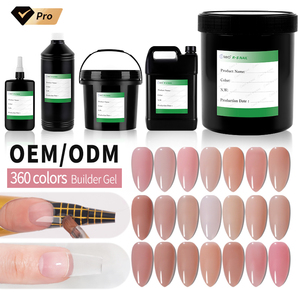 เจลต่อเล็บ <span class=keywords><strong>RS</strong></span> Nail OEM/ODM ปราศจากสาร HEMA และ TPO เจลเนื้อมูส 360 สีเจลลี่ สำหรับต่อเล็บแบบหนา เจลยูวีสำหรับต่อเล็บแบบไม่ต้องใช้ความร้อน - Product Image 1