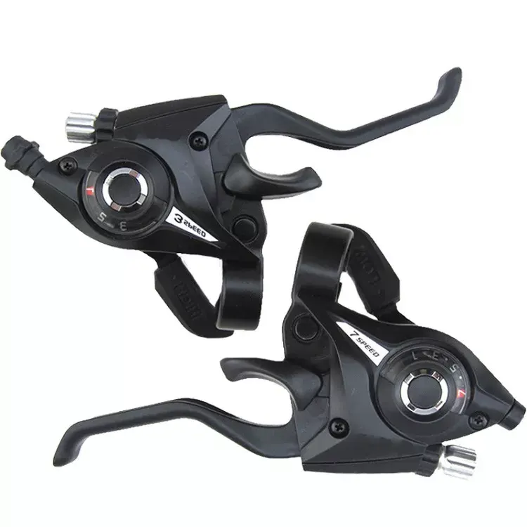 Mountain Road Bike Brake Lever Shifter Aluminum 7/8/21/24 Speed Shifter Bicycle Derailleur Bicycle Parts