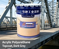 Peinture de finition époxy gris foncé en spray 20 kg, couleur noir mat pour revêtement d'équipement mécanique et structure en acier