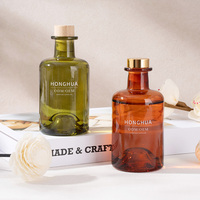 Vente en gros de flacons ronds en verre de 120 ml pour huiles essentielles, aromathérapie, parfum, contenants vides rechargeables