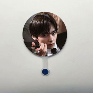 Transparent <b>Mini</b> <b>Hand</b> Fans Double-Sided Star Style 10x14cm Durable Plastic PVC - Product Image 5