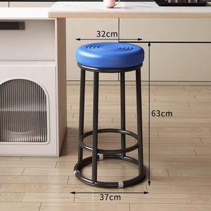 K Thickened bar stool <b>checkout</b> <b>counter</b> stool raised stool for front desk stool dining table stool bar stool stool - Product Image 2