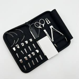Herramientas para Extensiones de Cabello Negro: Alicates de Acero Inoxidable, Pinzas para Cabello, Peine de Hilo, Tijeras, Micro Anillos, Aplicador y Removedor de Cuentas Personalizables - Product Image 3