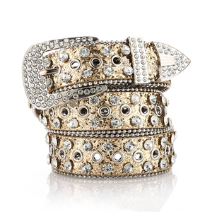 Nuevo Cinturón Ancho de Diamantes de Imitación para Mujer al por Mayor, Cinturón de Calle Versátil con Decoración de Diamantes de Imitación para Jeans - Product Image 4