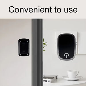 Draadloze deurbel voor thuis, bereik 130m, slimme bel, zwart, met 38 melodieën - Product Image 2