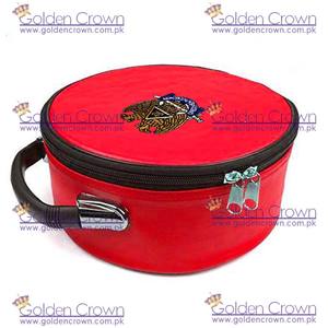 Vente en gros de haute qualité maçonnique Regalia Scottish Rite Brodé Red Cap Case | Maçonnique Regalia Cap Case Fournisseur - Product Image 2